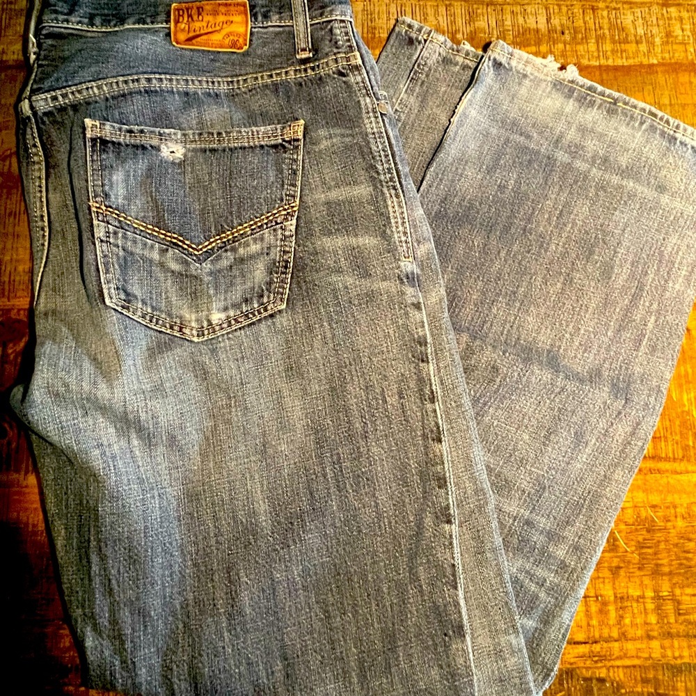 Mens BKE welder jeans size 38L